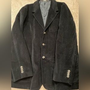 Men's Eddie Bauer Black thin Corduroy. Size Large. Lined.